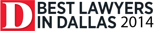 D Magazine Best Lawyers in Dallas 2014 award logo